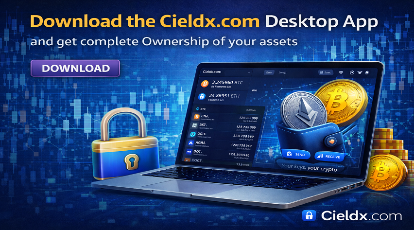 Cieldx App – Desktop Crypto Wallet Platform
